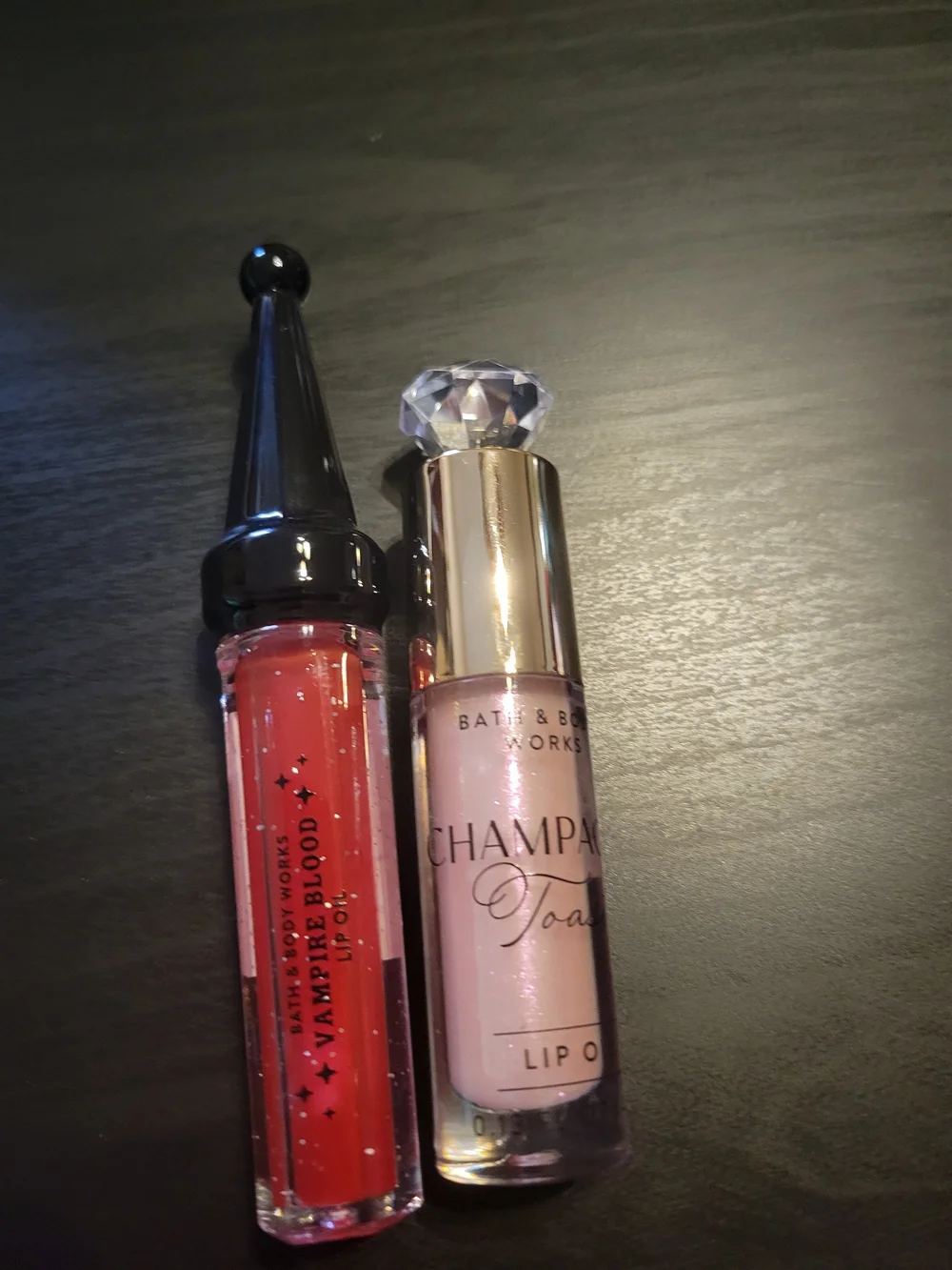 Bath & Body Works Champagne Toast Lip Oil - Pink & Red Duo
